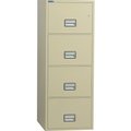Phoenix Safe International Phoenix Safe Vertical 31" 4-Drawer Letter Fire and Water Resistant File Cabinet, Putty - LTR4W31P LTR4W31P